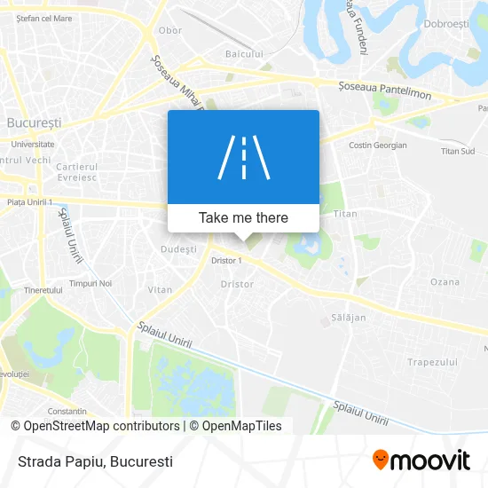 Strada Papiu map