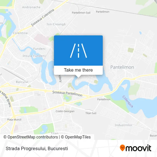 Strada Progresului map