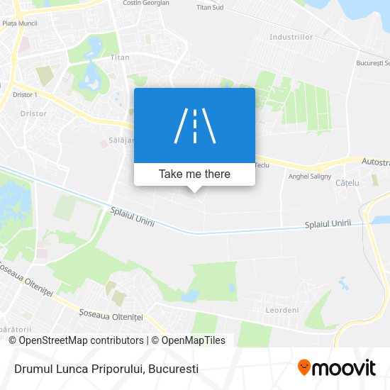 Drumul Lunca Priporului map