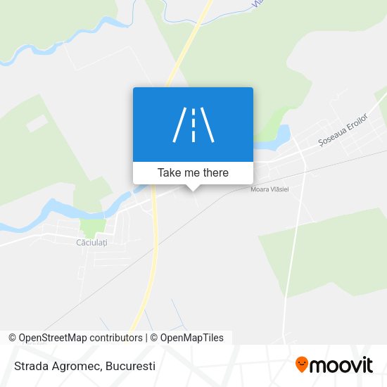 Strada Agromec map