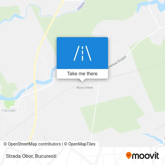Strada Obor map