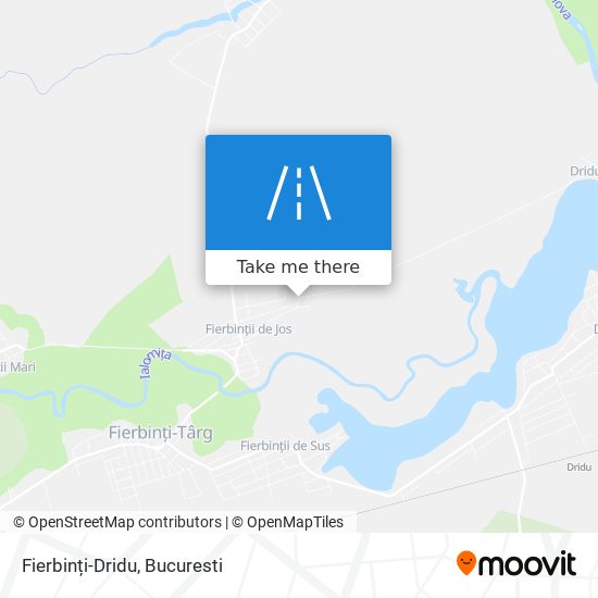 Fierbinți-Dridu map
