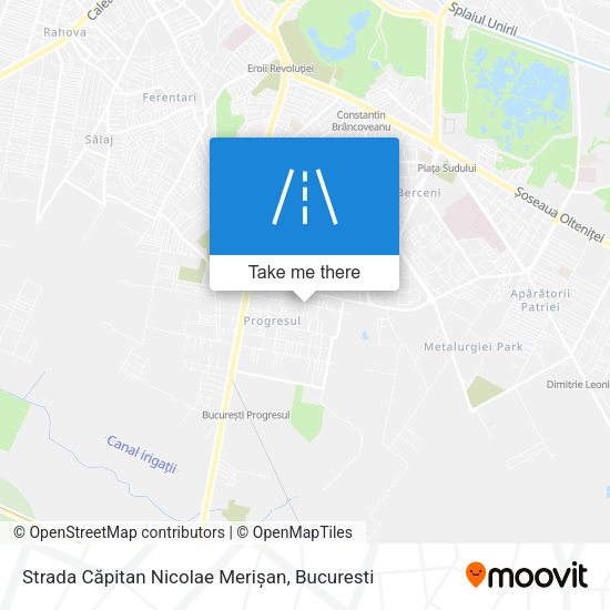 Strada Căpitan Nicolae Merișan map