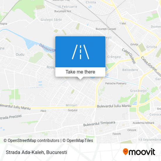 Strada Ada-Kaleh map