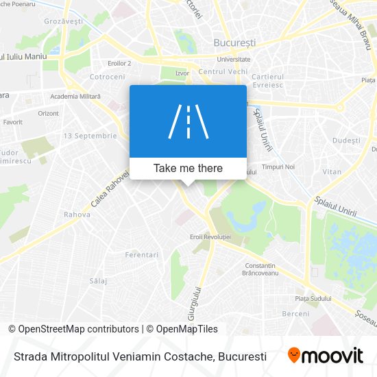 Strada Mitropolitul Veniamin Costache map