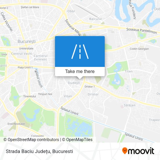 Strada Baciu Județu map