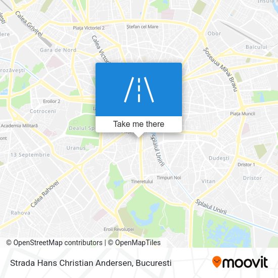 Strada Hans Christian Andersen map
