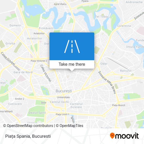 Piața Spania map