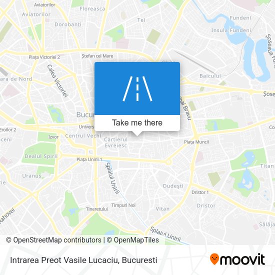 Intrarea Preot Vasile Lucaciu map