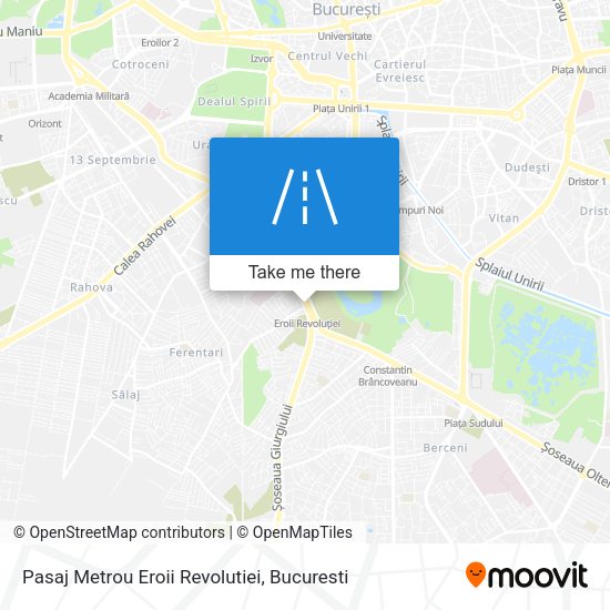 Pasaj Metrou Eroii Revolutiei map