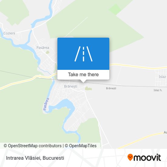 Intrarea Vlăsiei map
