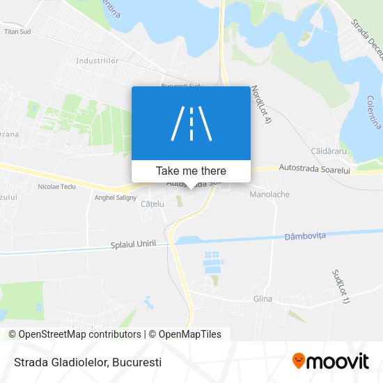 Strada Gladiolelor map