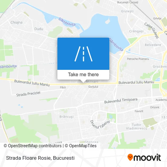 Strada Floare Rosie map