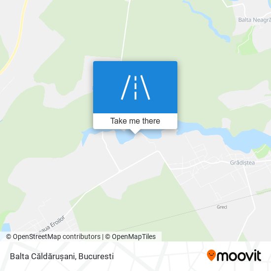 Balta Căldărușani map