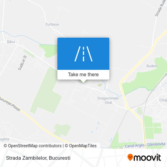 Strada Zambilelor map