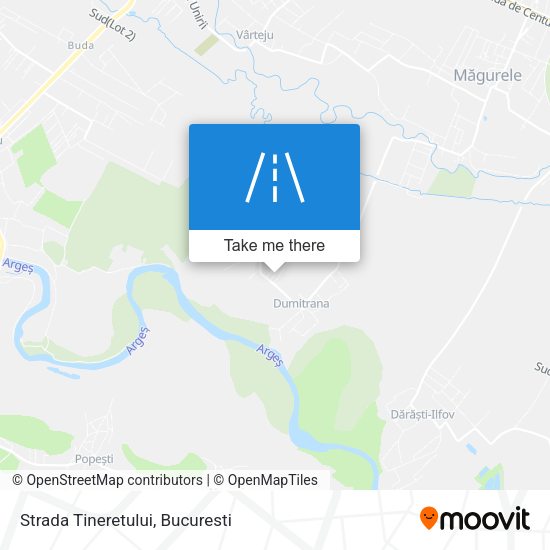 Strada Tineretului map