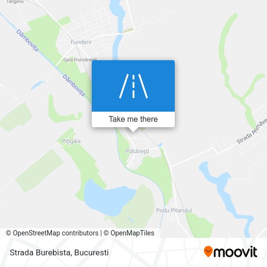 Strada Burebista map