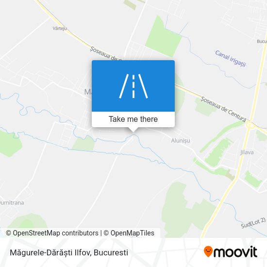 Măgurele-Dărăști Ilfov map