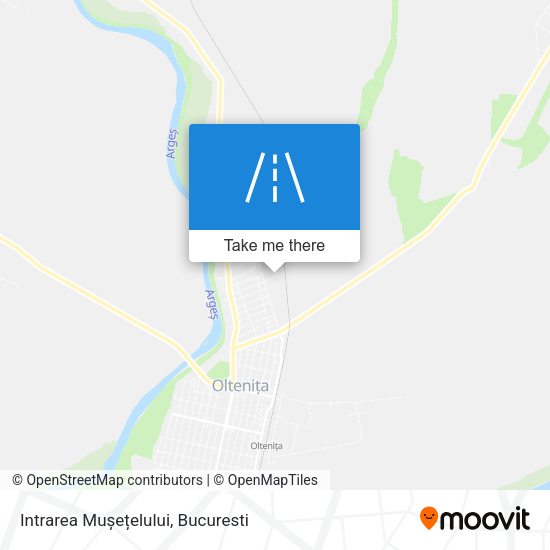 Intrarea Mușețelului map