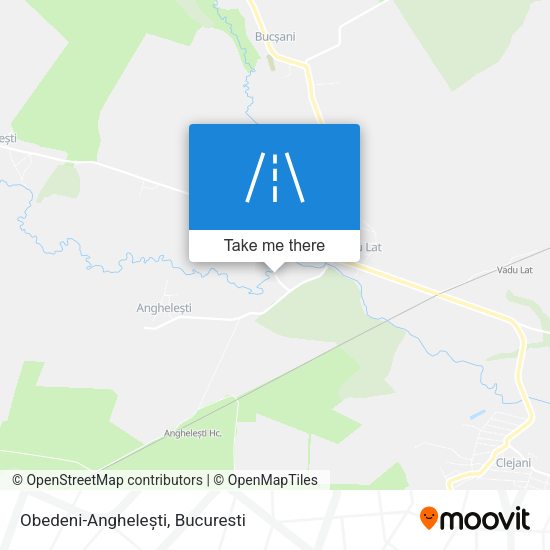 Obedeni-Anghelești map
