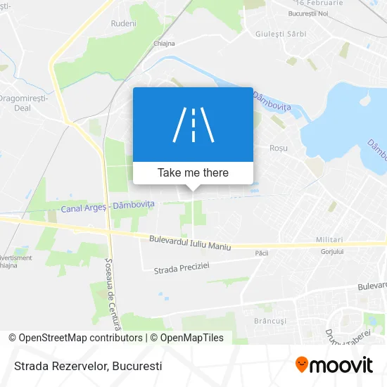 Strada Rezervelor map