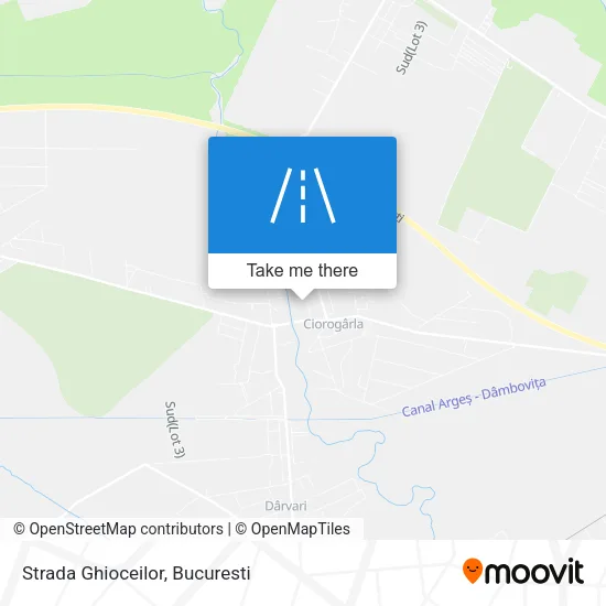 Strada Ghioceilor map