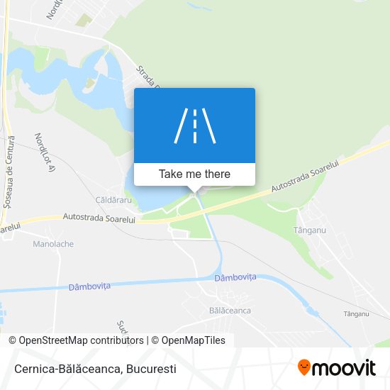 Cernica-Bălăceanca map
