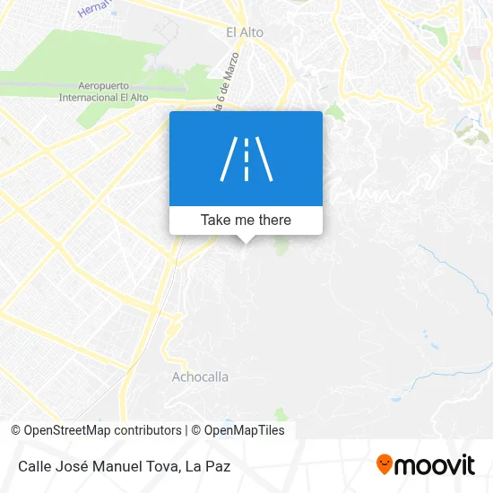 Mapa de Calle José Manuel Tova