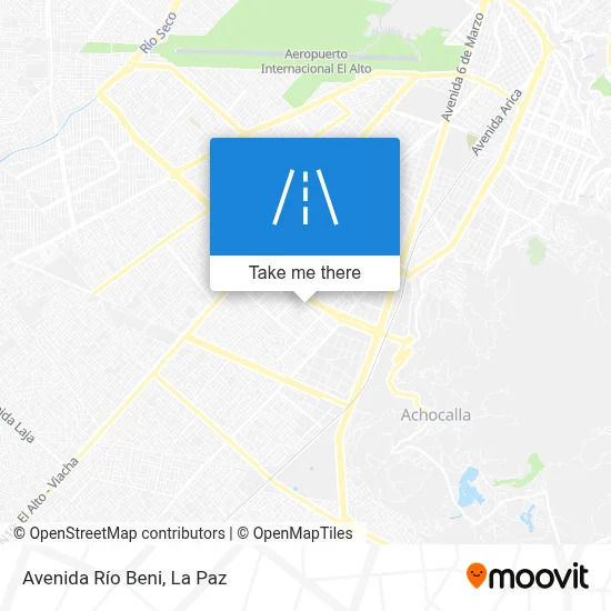 Mapa de Avenida Río Beni