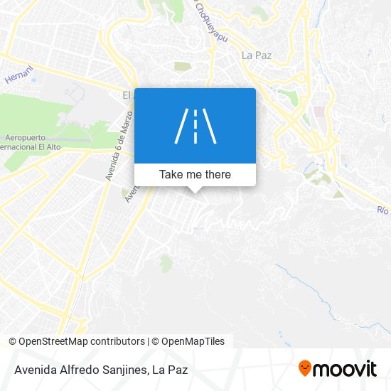 Avenida Alfredo Sanjines map