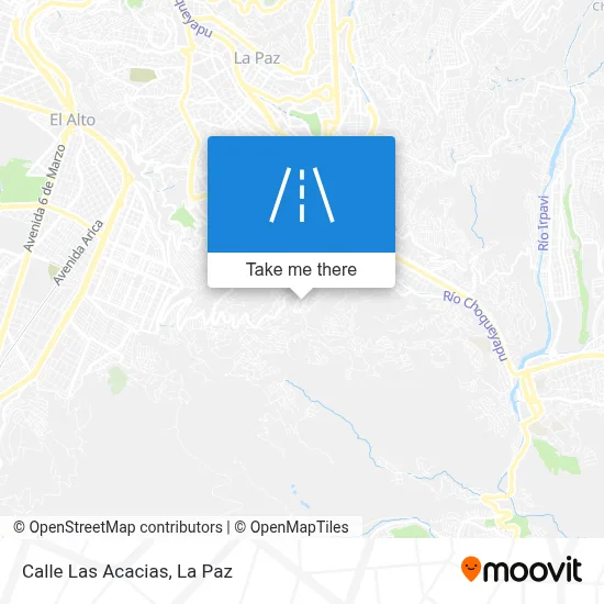 Mapa de Calle Las Acacias