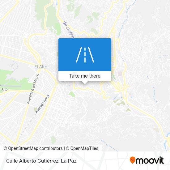 Mapa de Calle Alberto Gutiérrez