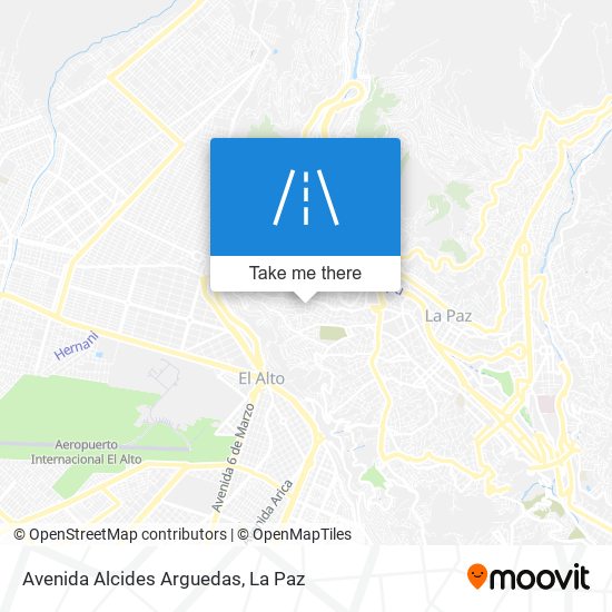 Avenida Alcides Arguedas map