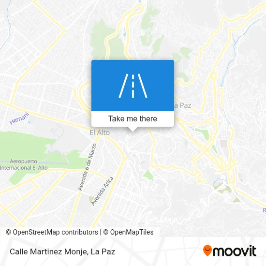Mapa de Calle Martinez Monje
