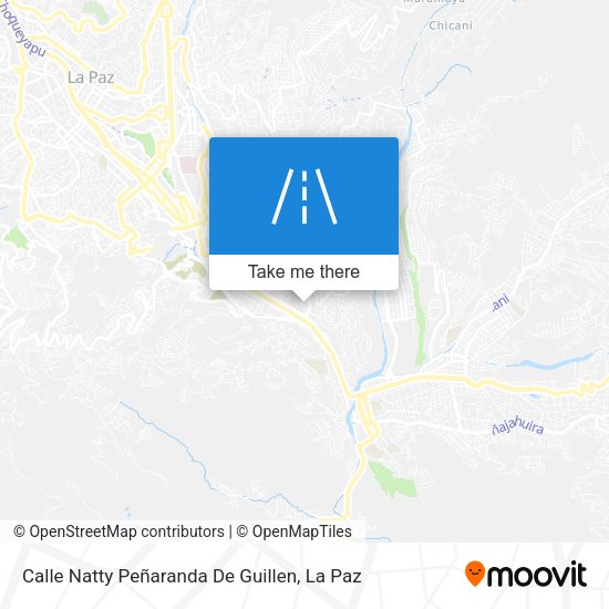 Mapa de Calle Natty Peñaranda De Guillen