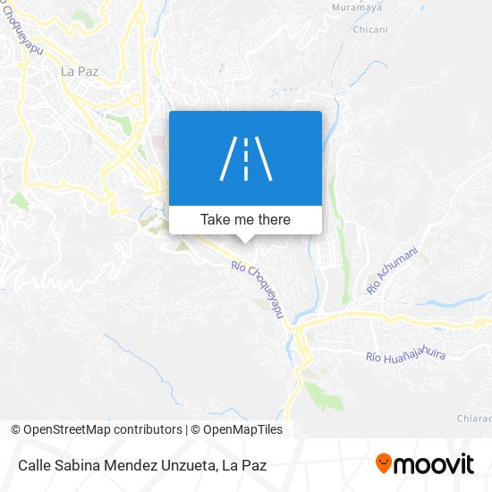 Mapa de Calle Sabina Mendez Unzueta