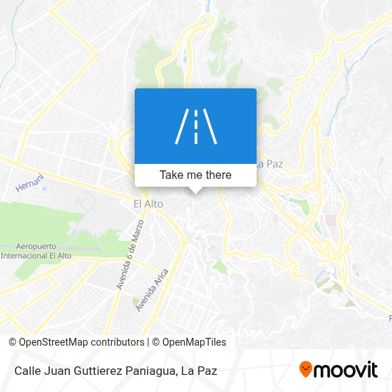 Mapa de Calle Juan Guttierez Paniagua