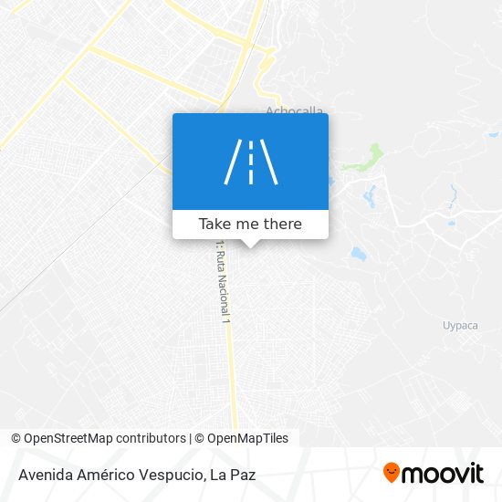 Avenida Américo Vespucio map