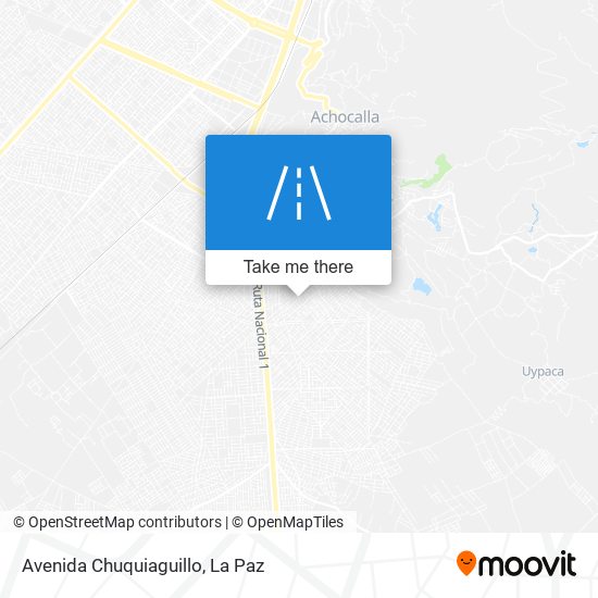 Avenida Chuquiaguillo map