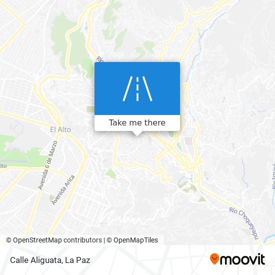 Calle Aliguata map