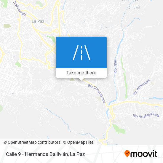 Calle 9 - Hermanos Ballivián map