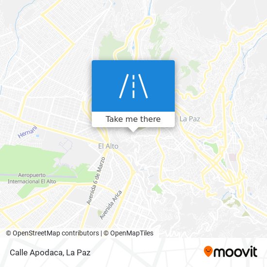 Calle Apodaca map