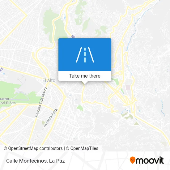 Mapa de Calle Montecinos