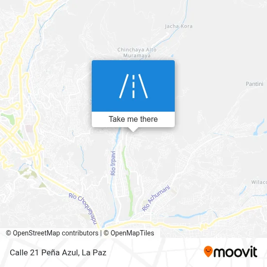 Mapa de Calle 21 Peña Azul