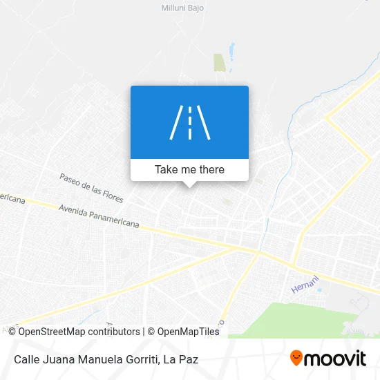 Mapa de Calle Juana Manuela Gorriti