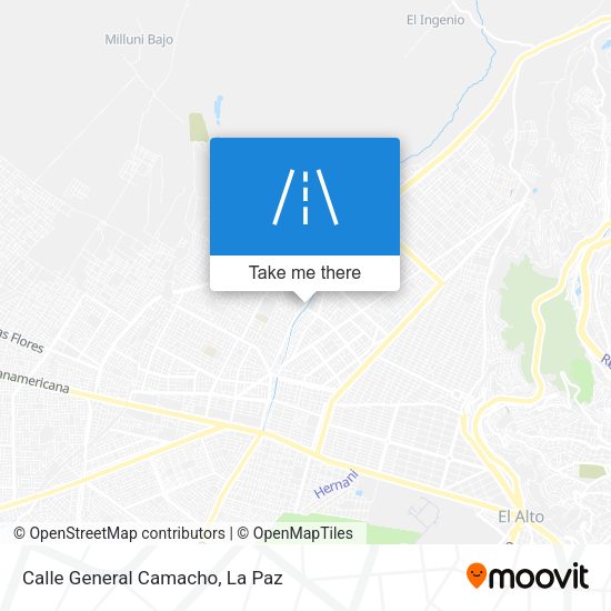 Mapa de Calle General Camacho