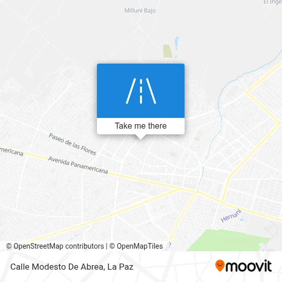 Mapa de Calle Modesto De Abrea