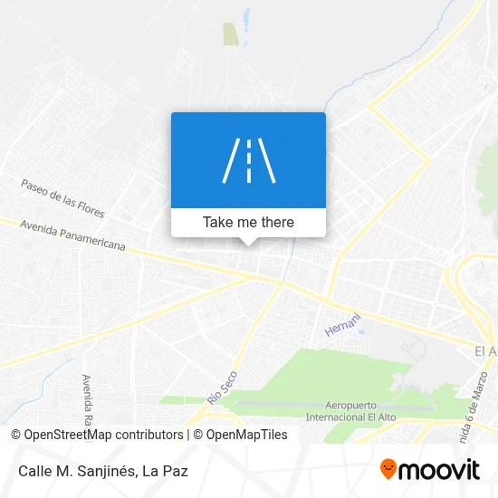 Mapa de Calle M. Sanjinés