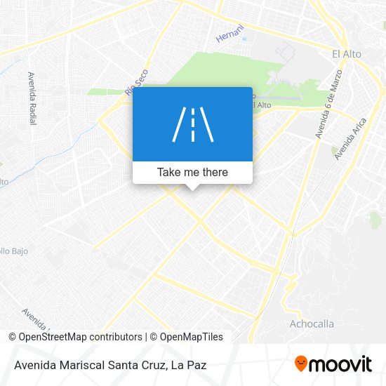 Avenida Mariscal Santa Cruz map