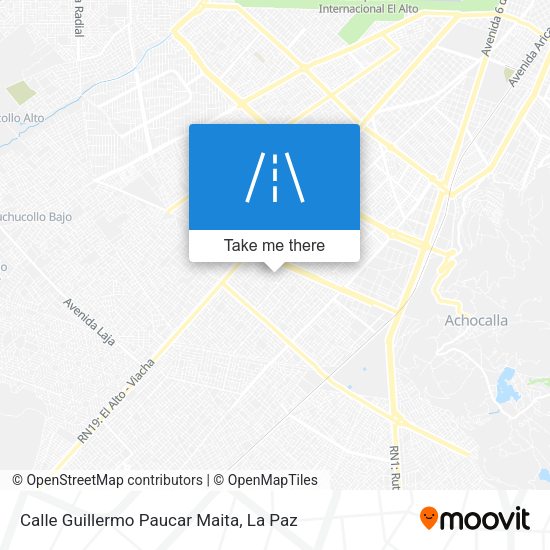 Mapa de Calle Guillermo Paucar Maita